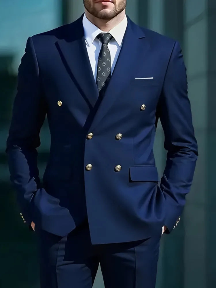 Fato Masculino Clássico de Duas Peças