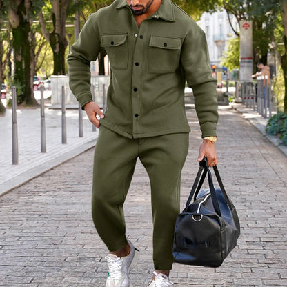 Fato casual com multi-bolsos