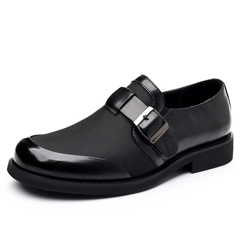 Sapatos Casuais Masculinos em Couro — Estilo Britânico