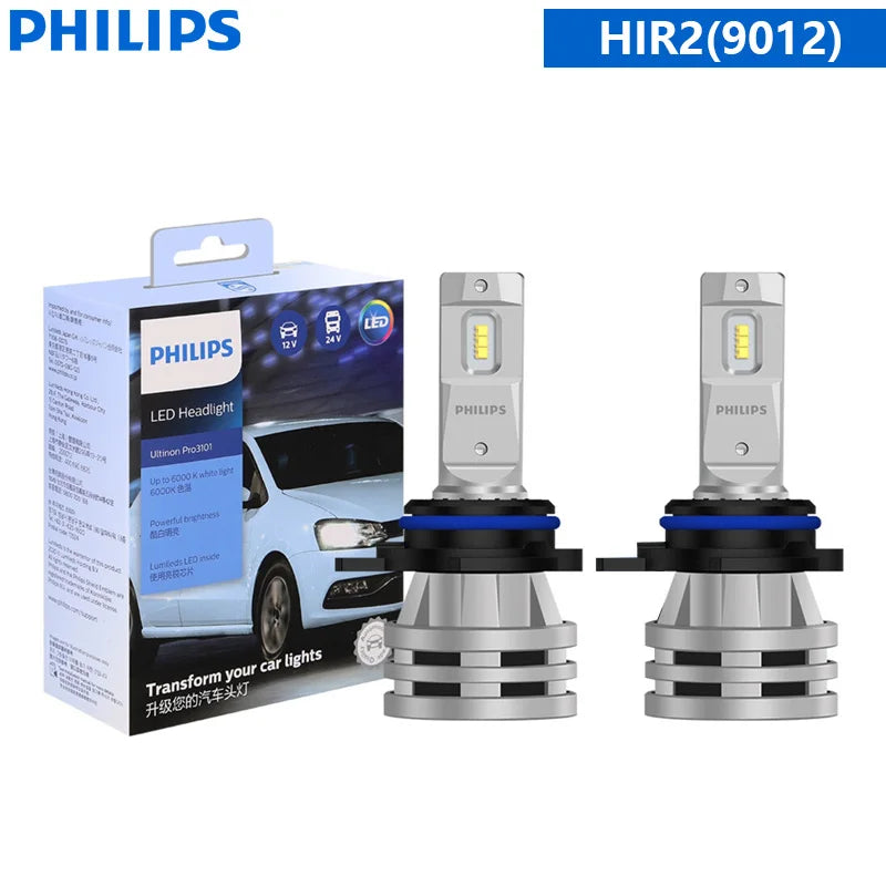 Philips LED H1 H3 H4 H7 H11 Ultinon Pro3101 12V/24V 6000K