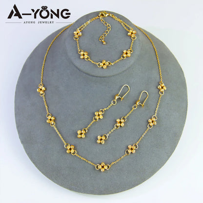 Conjunto de Joias Italianas elegante grânulo