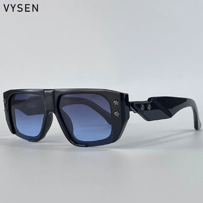 Óculos de Sol Polarizados Estilo Steampunk Quadrados