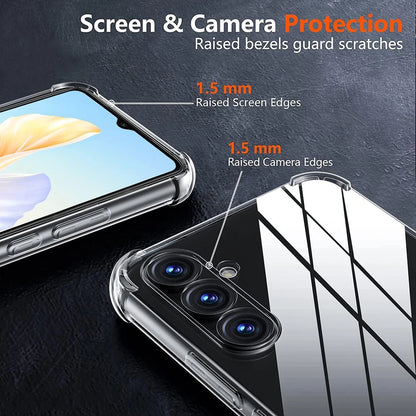 Capa transparente de silicone macio para Samsung