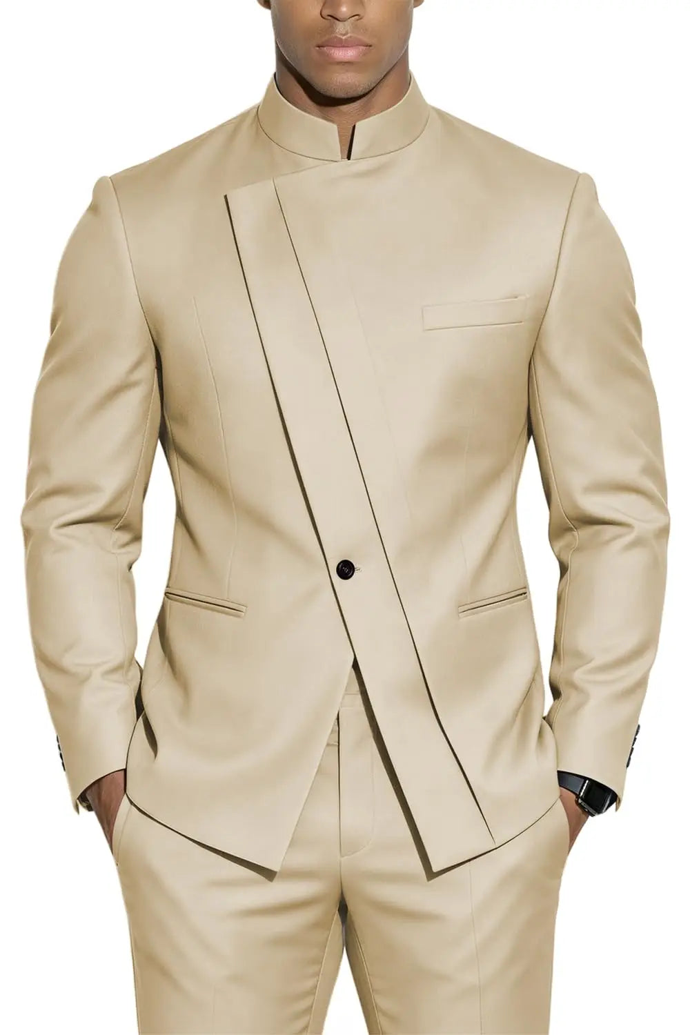 Fato Masculino de 2 Peças WSMDA — Gola Alta