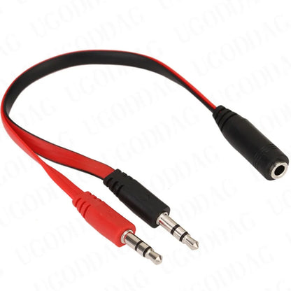 Cabo Divisor de Áudio 3,5 mm – Adaptador Estéreo 1 para 2