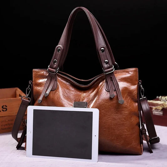 Bolsas de couro macio vintage