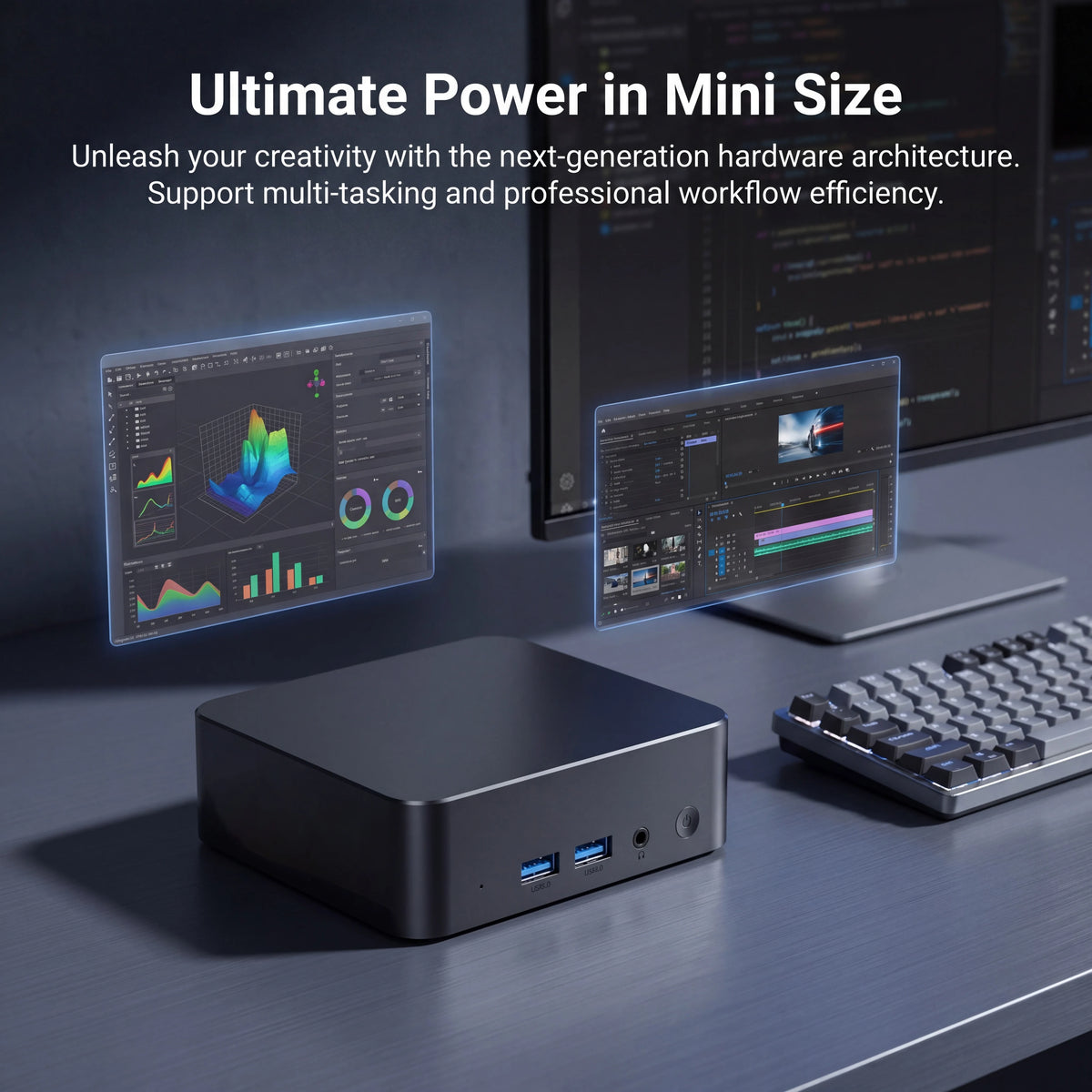 Mini PC Intel Core i9/i3 — Windows 11 Pro, até 32 GB RAM, até 2 TB SSD, Wi‑Fi 6E e Bluetooth 5.2
