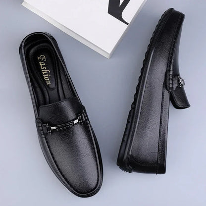 Mocassins de couro genuíno casuais