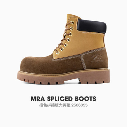 Botas Masculinas Mr.A de Couro, Impermeáveis e Quentes para Inverno