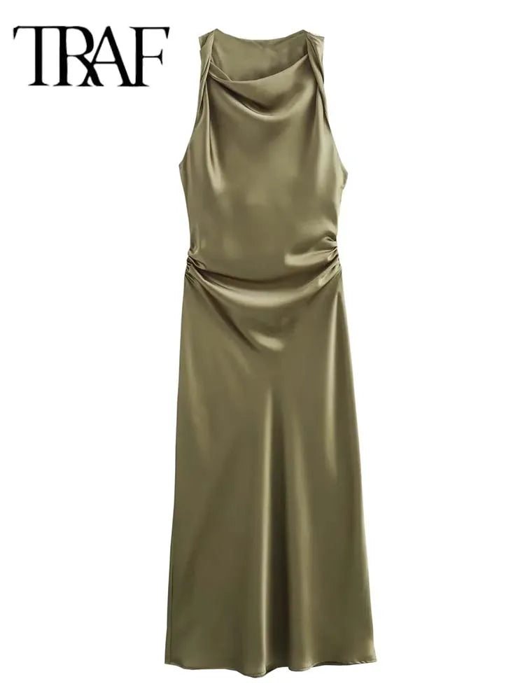 Vestidos longos cetim