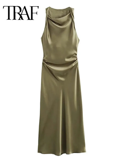 Vestidos longos cetim