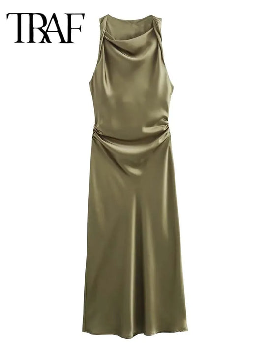 Vestidos longos cetim