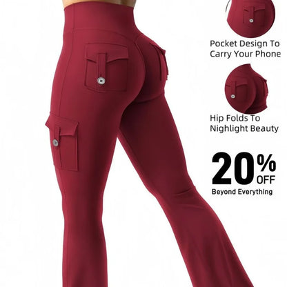 Leggings Femininas de Cintura Alta para Yoga e Fitness — Com Bolsos