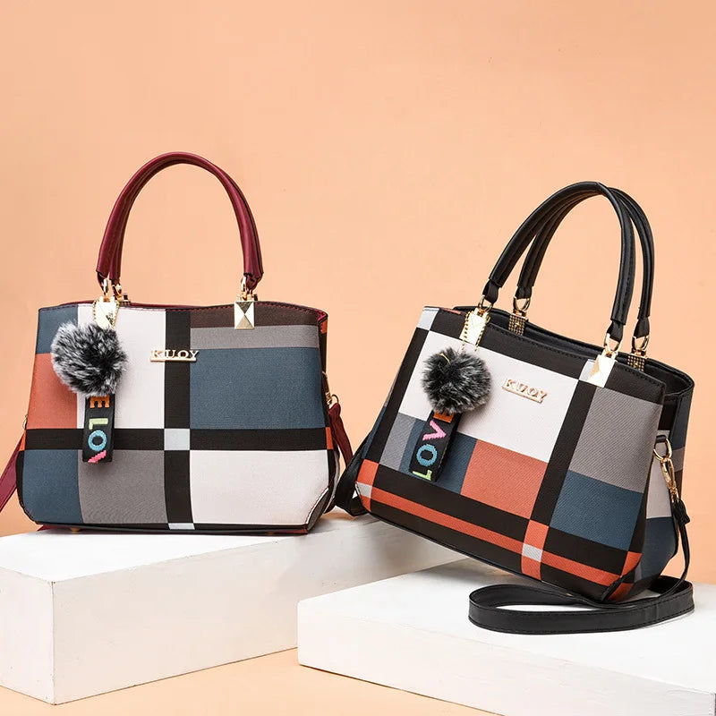Bolsas elegantes transversais em pele PU