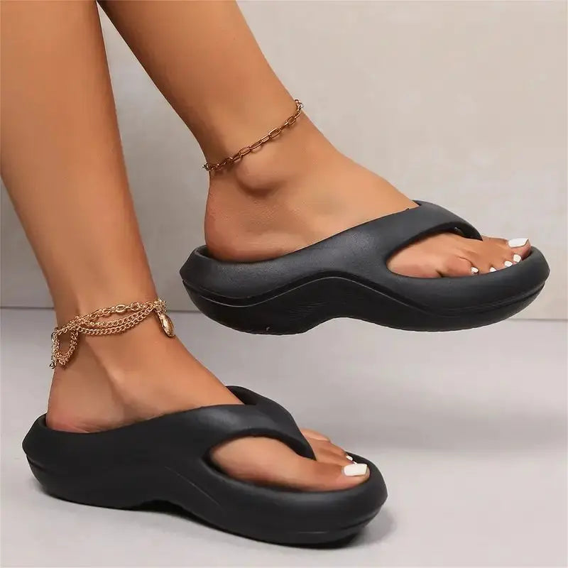 Chinelas plataforma sola grossa