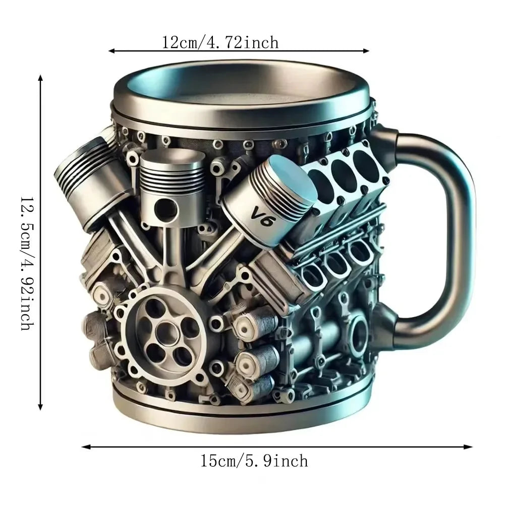 Caneca ResinCup V6/V8 em Aço Inoxidável