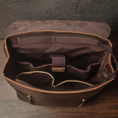 Mochila Nuka para homem em pele genuína