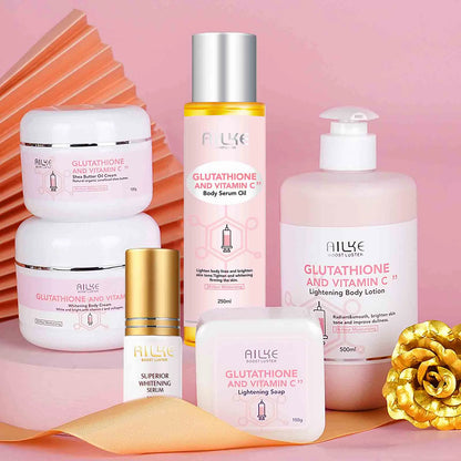 Conjunto de Cuidados de Pele AILKE com Vitamina C