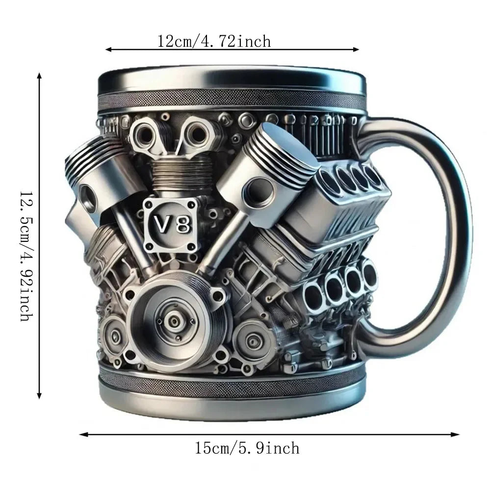 Caneca ResinCup V6/V8 em Aço Inoxidável