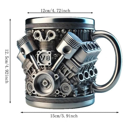 Caneca ResinCup V6/V8 em Aço Inoxidável