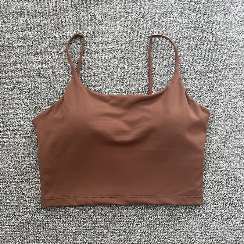 Tops acolchoada bralette