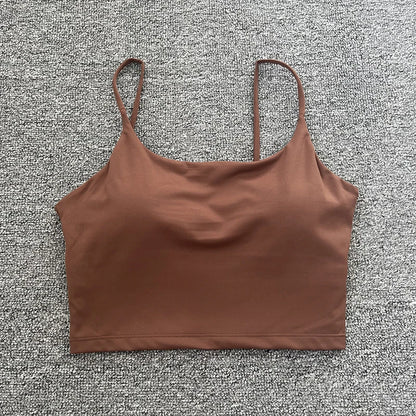 Tops acolchoada bralette