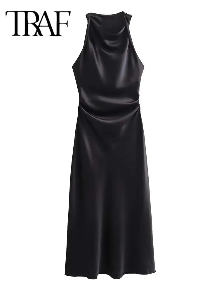 Vestidos longos cetim