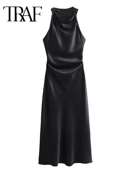 Vestidos longos cetim