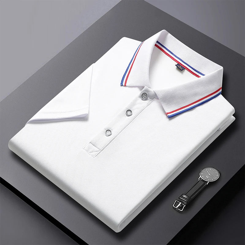 Camisa polo monocromática empresarial