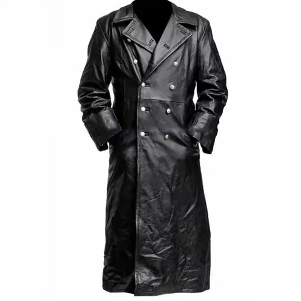 Jaqueta masculina vintage retrô de couro estilo britânico
