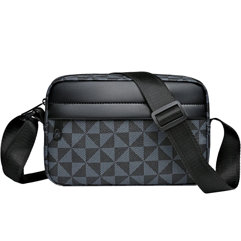 Bolsa Masculina Tiracolo em Couro PU — Casual e Versátil