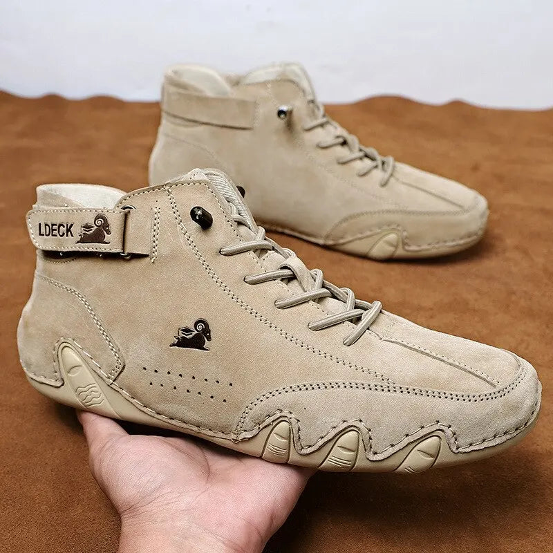 Botas Masculinas Casuais para Motocicleta – Calçado de Inverno Impermeável