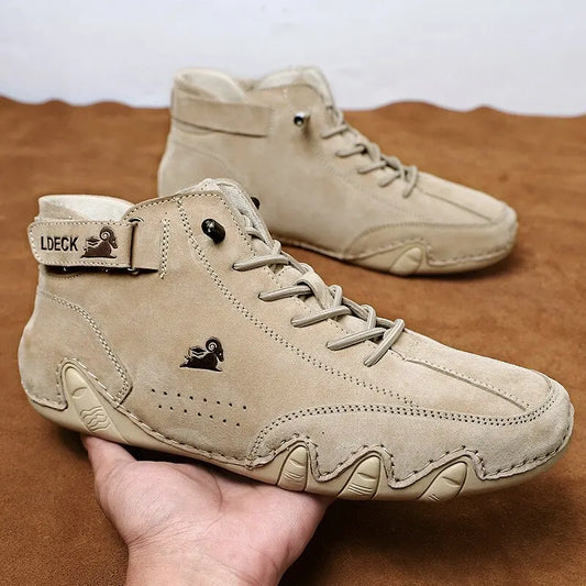 Botas Masculinas Casuais para Motocicleta – Calçado de Inverno Impermeável
