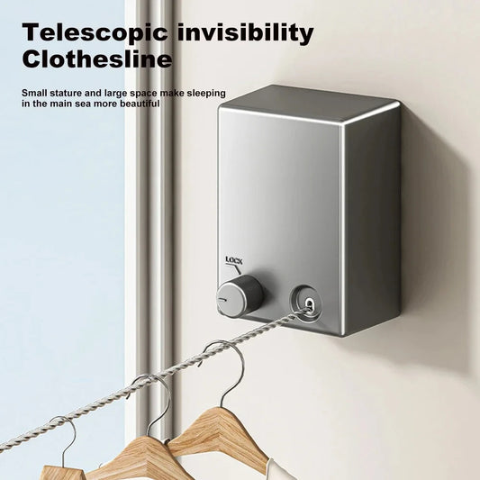 Varal retrátil de aço inoxidável