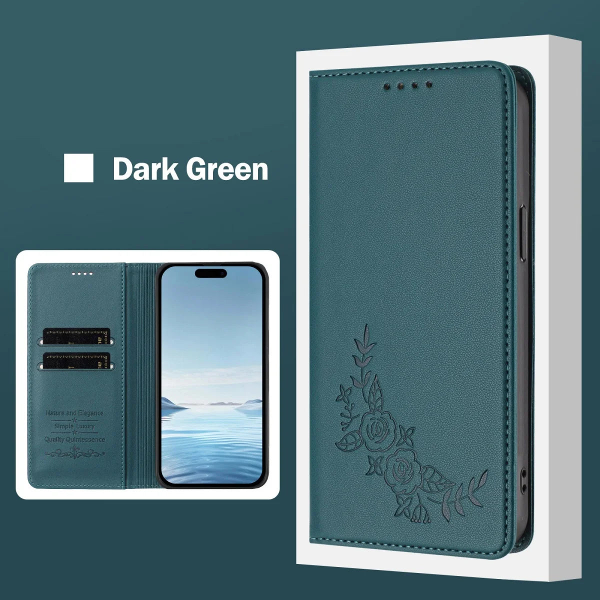 Capa Carteira Magnética de Couro para Xiaomi – Porta-Cartões e Proteção