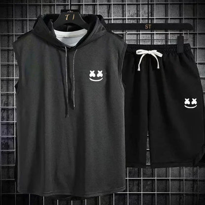 Conjunto esportivo com capuz