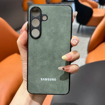 Capa de Couro de Ovelha Luxuosa para Samsung Galaxy S